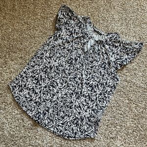 Navy and White Papermoon Top